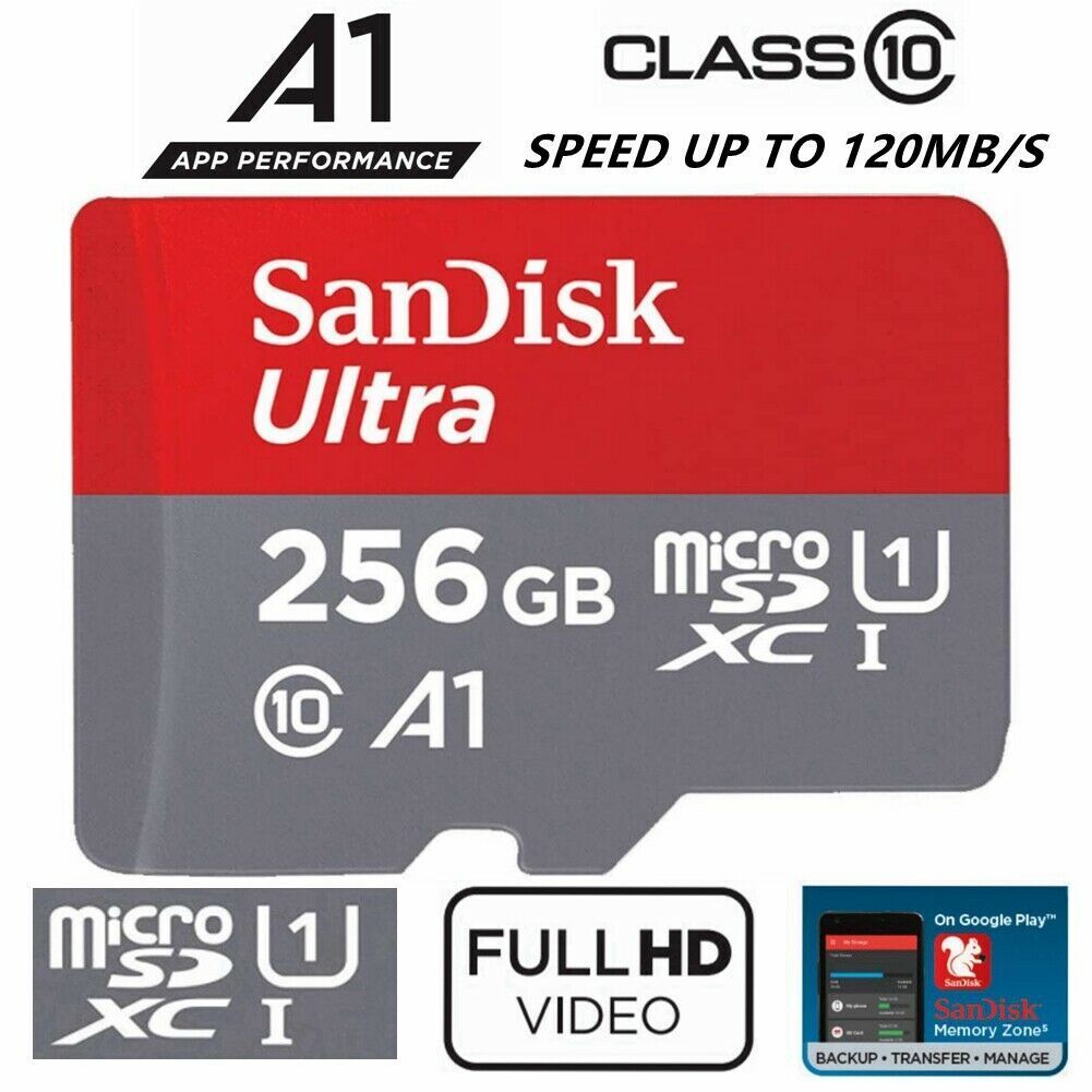 SanDisk Ultra microSD UHS-I Card 256GB, 120MB/s R - Buy SanDisk