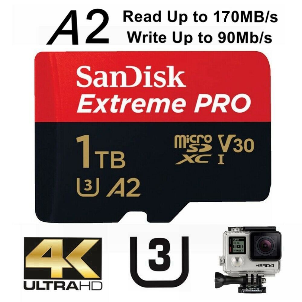 1TB MicroSD SanDisk Extreme Pro SDXC V30 U3 A2 UHS-1