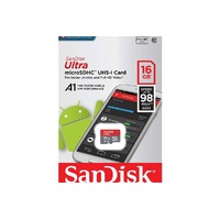 SanDisk Ultra A1 micro SDHC 16 Go (SDSQUAR-016G) au meilleur prix sur