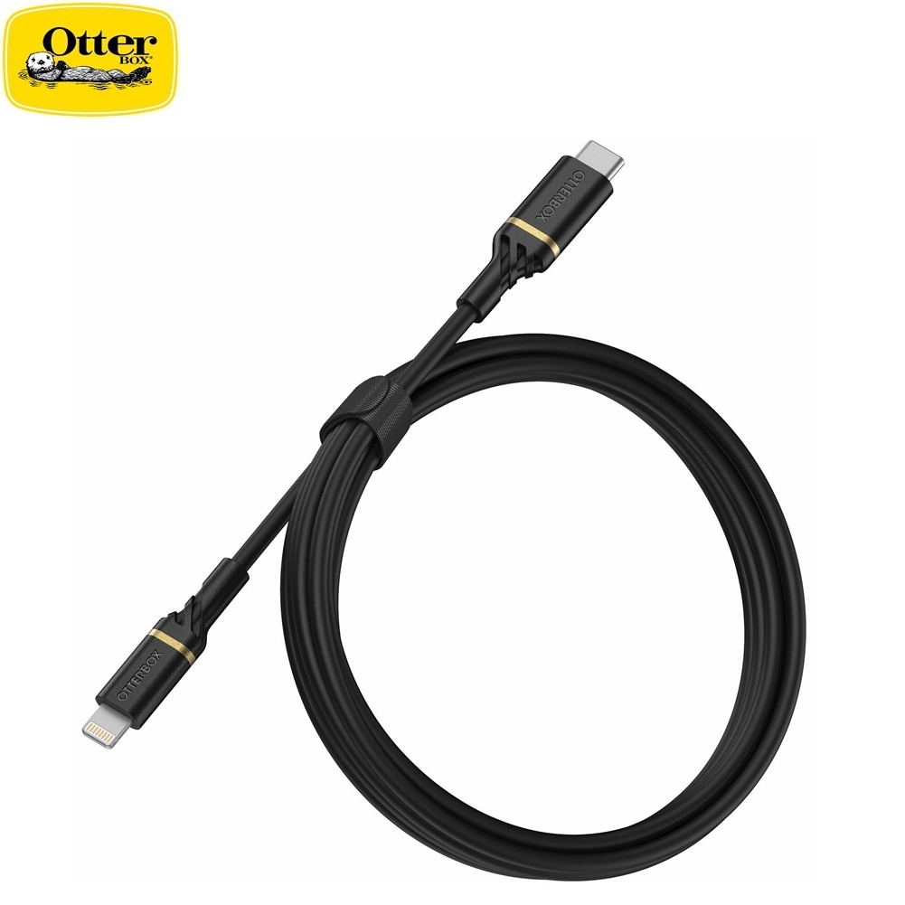 OtterBox Fast Charge&Data Transfer Cable Lightning to USB-C 1M Shimmer 78-52551 Black 