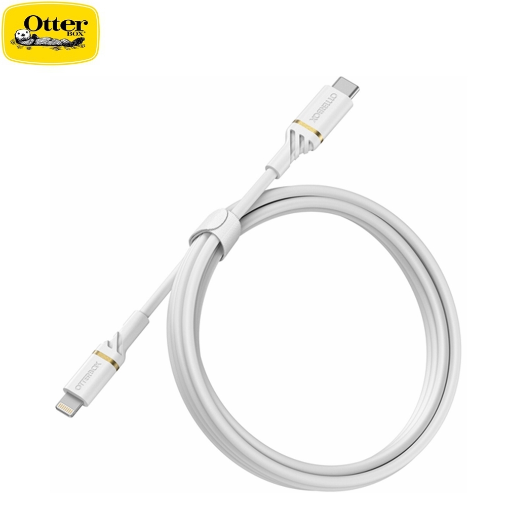 OtterBox Lightning to USB-C Fast Charge Cable Cloud Dust White 1M 78-52552