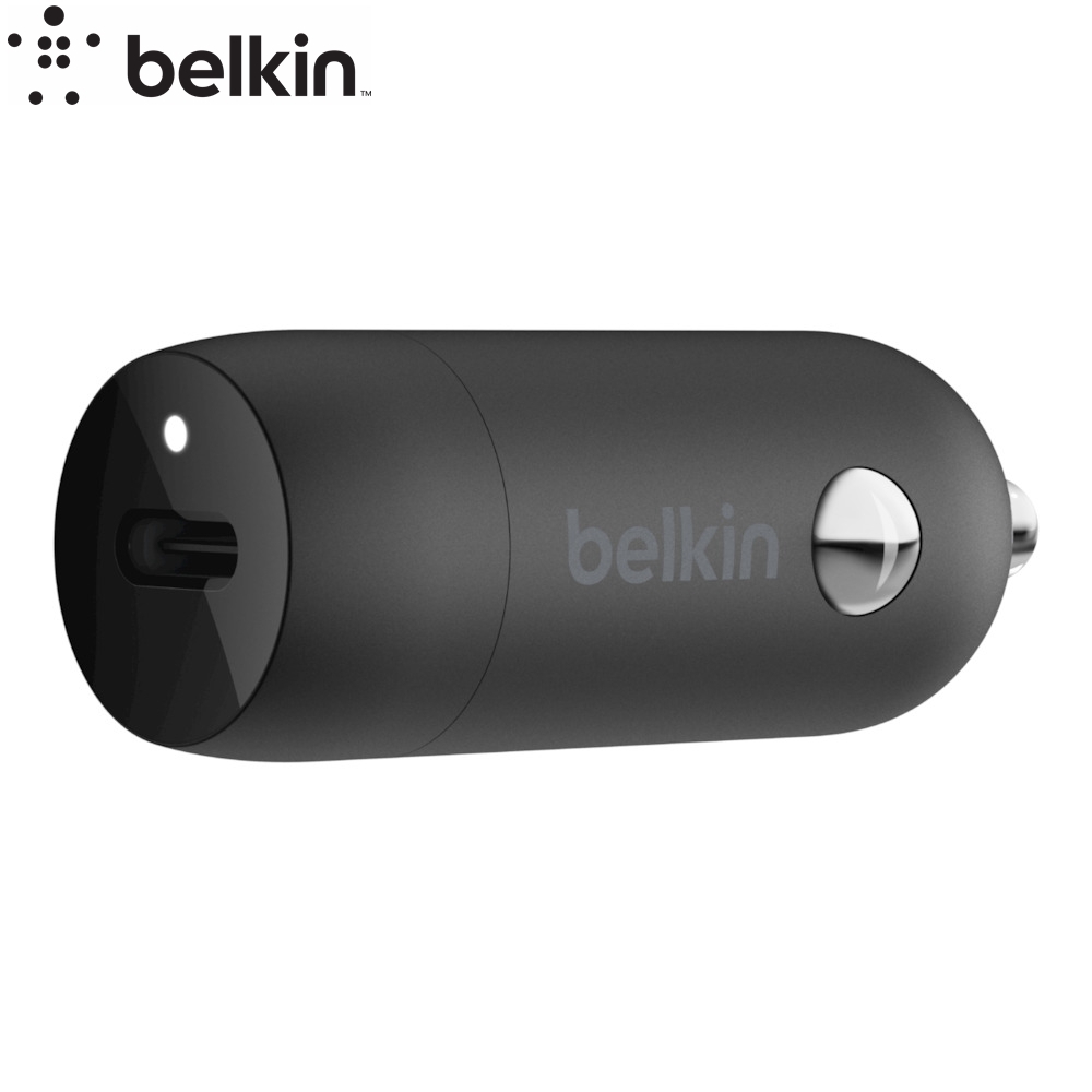 Belkin BOOST CHARGE 20W USB- C PD Car Charger For Apple Samsung Google - Black