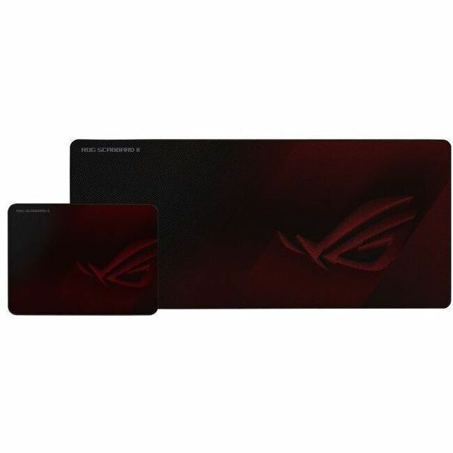 Asus ROG Scabbard II Medium Gaming Mouse Pad - 3 mm x 400 mm - Black - Rubber - Water Resistant, Oil Resistant, Dust Resistant, Anti-fray, Anti-slip,