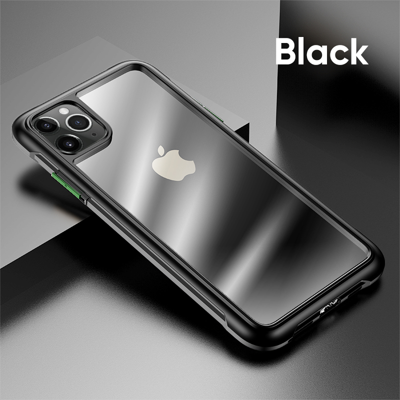 Phone Case Joyroom Shockproof Back Case Cover Lens Protection for iPhone 11 Pro - Black