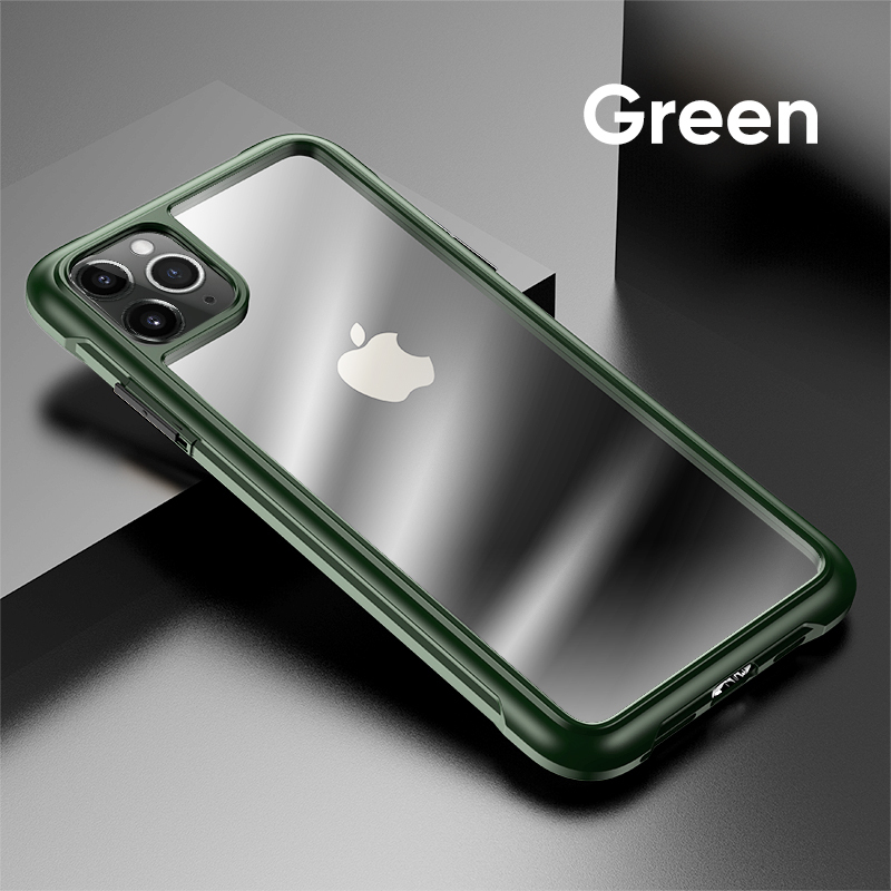 Phone Case Joyroom Shockproof Back Case Cover Lens Protection  iPh 11 Pro Max Green