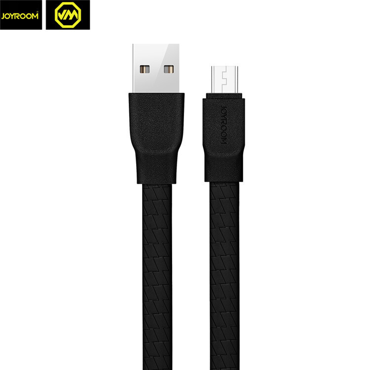 Micro USB Data Charger Cable Cord Joyroom For Android Samsung Fast Charging 1.2M Black