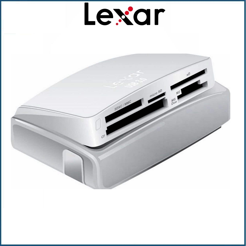 Card Reader Lexar 25-in-1 USB 3.0 Multi-Card Slot High-Speed File Transfer