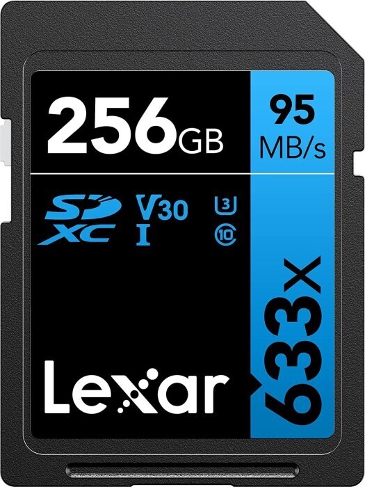 Lexar 256GB SD Card SDHC UHS-I Professional 633x Full HD Camera DSLR TF Memory Card 95MB/s