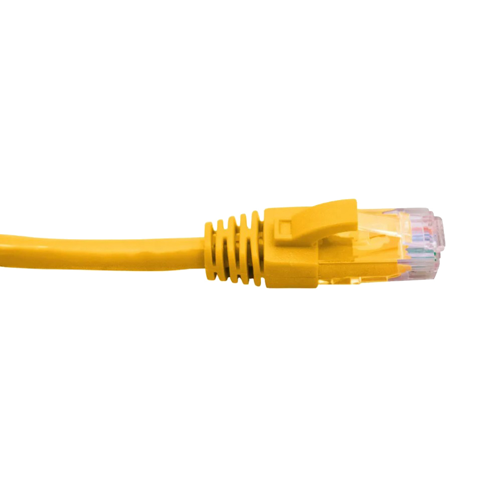 Hypertec 2m CAT6 RJ45 LAN Ethernet Network Yellow Patch Lead