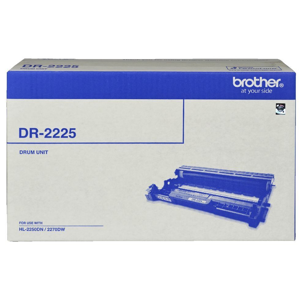 Brother DR-2225 Mono Laser Drum- HL-2130/2132/2240D/2242D/2250DN/2270DW, DCP-7055/7060D/7065DN, MFC-7360N/7362N/7460DN/7860DW- up to 12,000 pa
