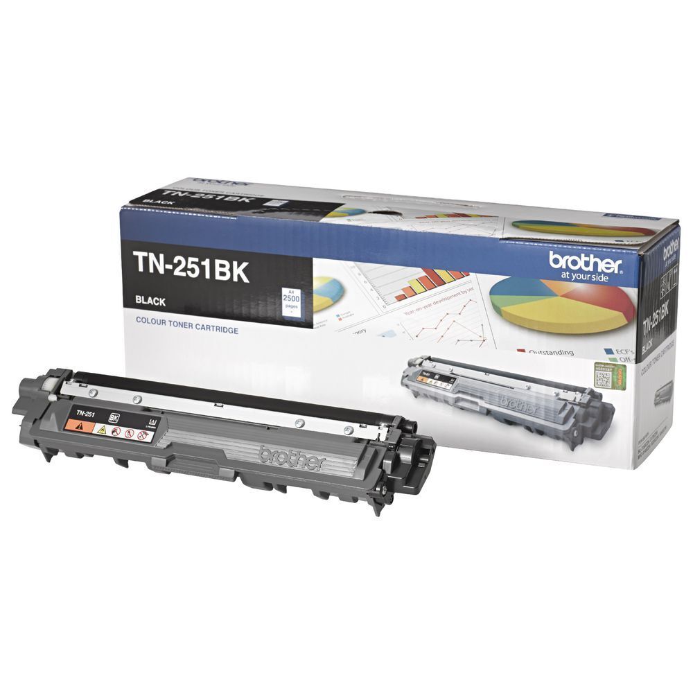 Brother TN-251BK Colour Laser Toner-Black-HL-3150CDN/3170CDW/MFC-9140CDN/9330CDW/9335CDW/9340CDW /DCP-9015CDW (2,500 Pages)