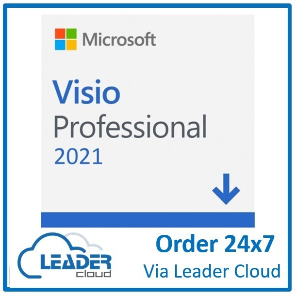 Microsoft ESD - Visio Professional 2021 (Available on Leader Cloud, Keys available instantly)