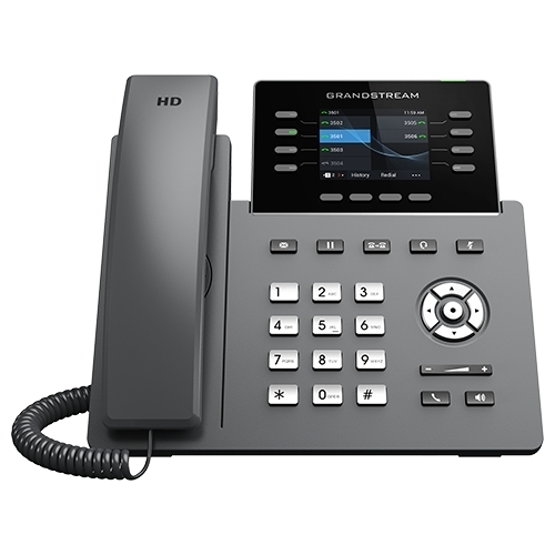 Grandstream GRP2624 4 Line IP Phone, 4 SIP Accounts, 320x240 Colour Screen, BLF Keys, HD Audio