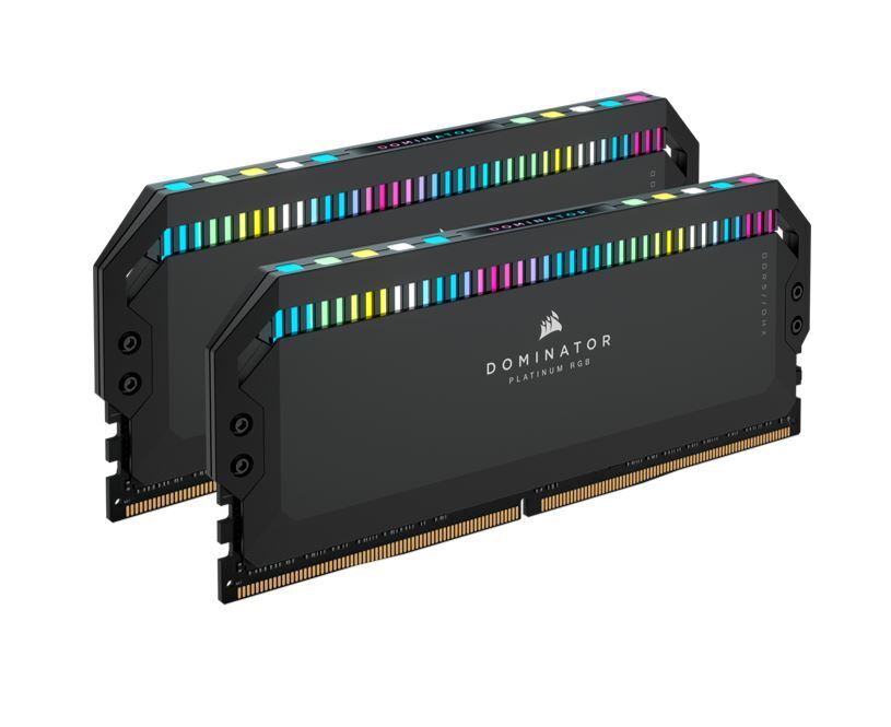Corsair Dominator Platinum RGB 32GB (2x16GB) DDR5 UDIMM 5600Mhz C36 1.25V Black Desktop PC Gaming Memory