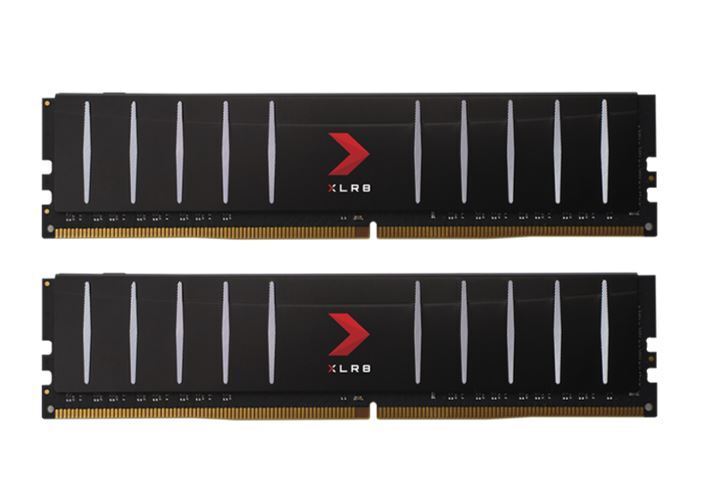 PNY XLR8 16GB (2x8GB) DDR4 UDIMM 3200Mhz CL16 1.35V Low Profile Black Heat Spreader Gaming Desktop PC Memory