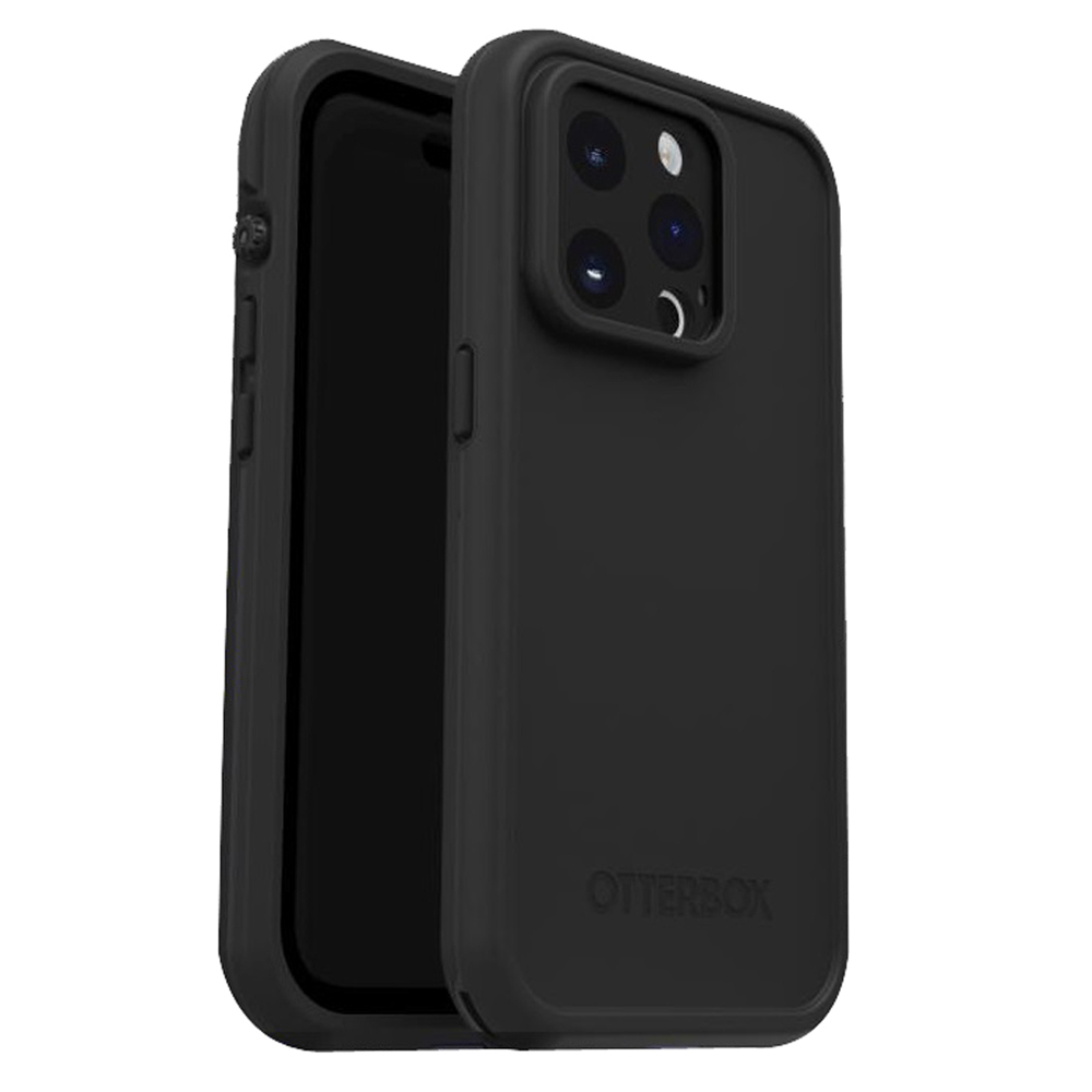 OtterBox Fre MagSafe Apple iPhone 15 (6.1") Case Black - (77-93438), DROP+ 5X Military Standard,2M WaterProof,Built-In Screen Protector