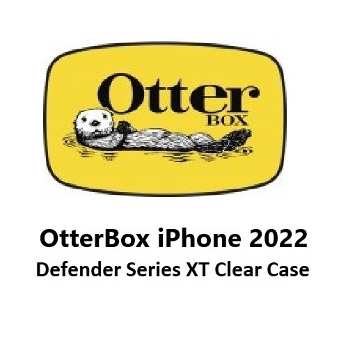 OtterBox Defender XT Clear MagSafe Apple iPhone 14 Plus Case (Clear/Black) - (77-90064), DROP+ 5X Military Standard, Multi-Layer, Raised Edges, Rugged