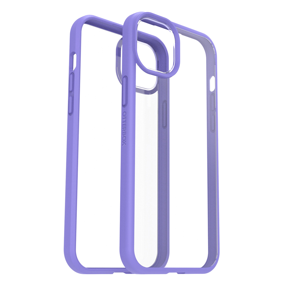 OtterBox React Apple iPhone 14 Plus Case Purplexing (Purple) - (77-88878), Antimicrobial, DROP+ Military Standard, Raised Edges, Hard Case, Soft