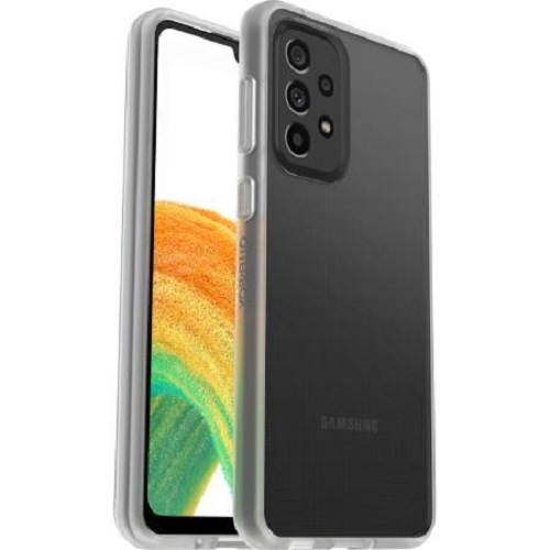 OtterBox React Samsung Galaxy A33 5G (6.4") Case Clear - (77-86982), Antimicrobial,DROP+ Military Standard,Raised Edges,Hard Case,Soft Grip,Ultra-Slim