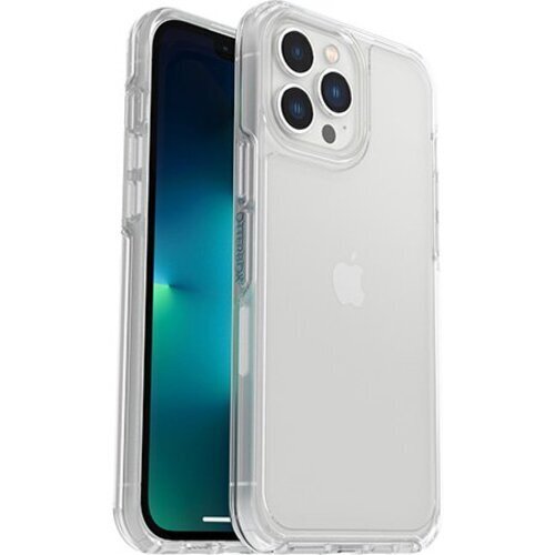 OtterBox Symmetry Clear Apple iPhone 13 Pro Max / iPhone 12 Pro Max Case Clear - (77-83505), Antimicrobial, DROP+ 3X Military Standard, Raised Edges