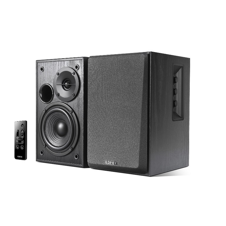 Edifier R1580MB - 2.0 Lifestyle Active Bookshelf Bluetooth Studio Speakers /BT4.0/AUX/Bass/Dual Microphone Input for Social Events and Meetings (LS)