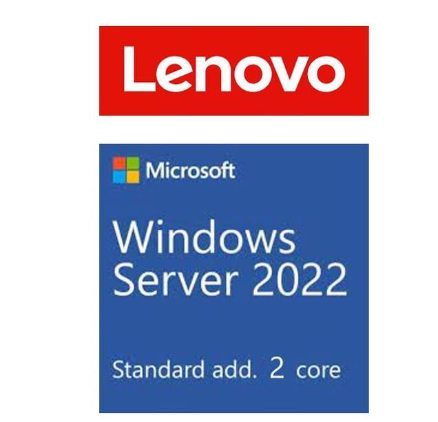 LENOVO Windows Server 2022 Standard Additional License (2 core) (No Media/Key) (Reseller POS Only  ST50 / ST250 / SR250 / ST550 / SR530 / SR550 / SR65