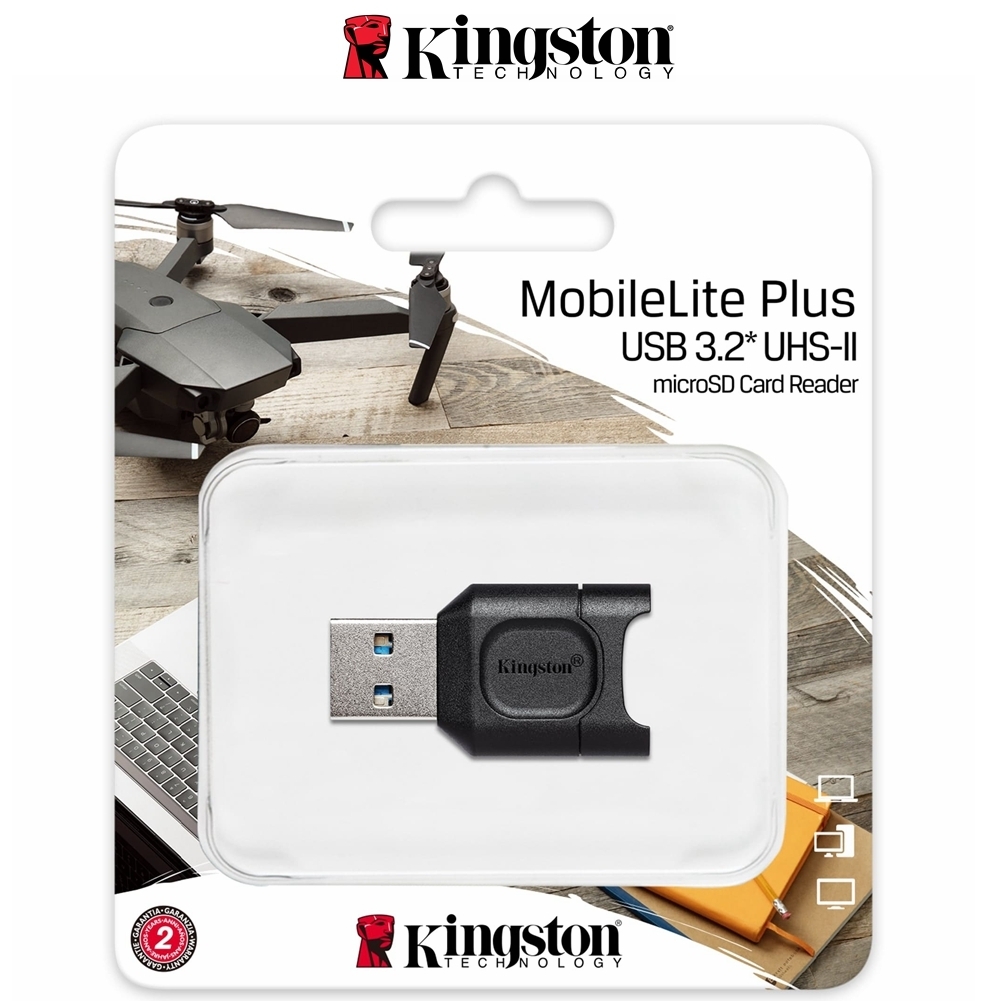 Micro SD Card Reader Kingston MobileLite Plus USB 3.2 microSDHC/SDXC UHS-II MLPM