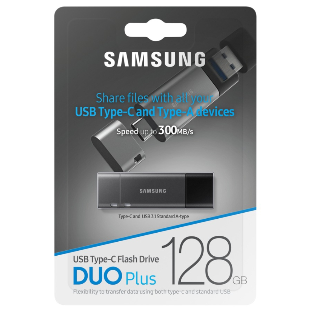 USB 3.1 128GB Flash Drive Samsung Type-C to Type-A Memory Stick Duo Plus (400MB/s) | MUF-128DB