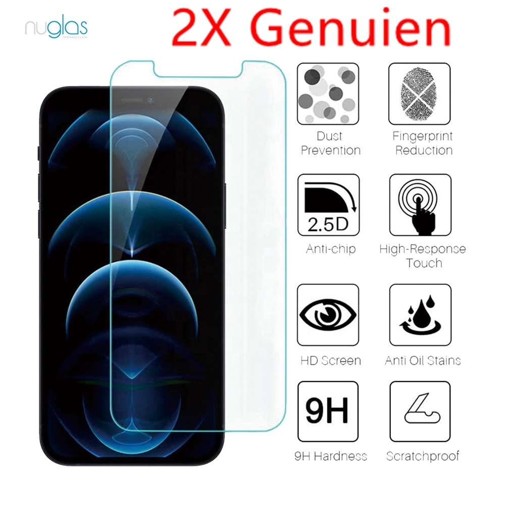 2x Screen Protector Nuglas Anti Blue Tempered Glass For iPhone 13 /13 Pro