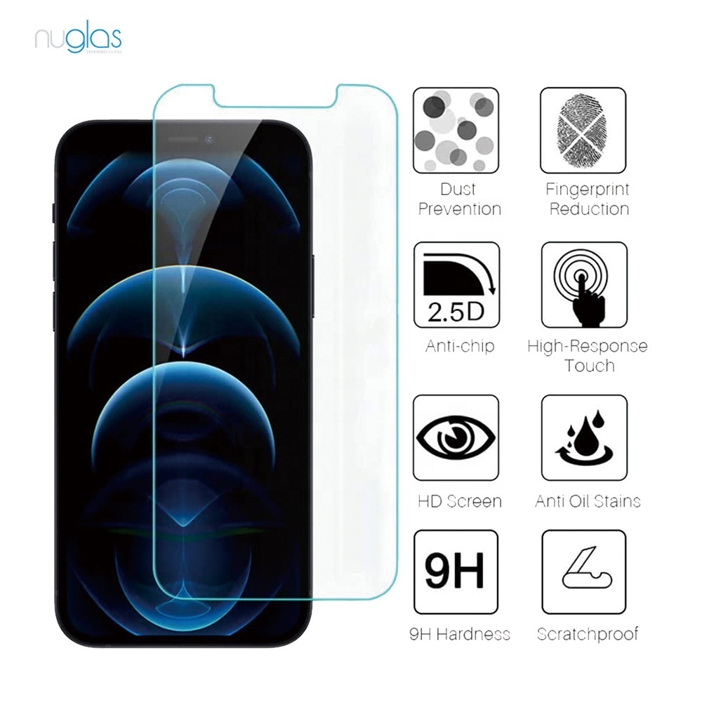 Screen Protector Nuglas Anti Blue UV Tempered Glass For iPhone 13 /13 Pro
