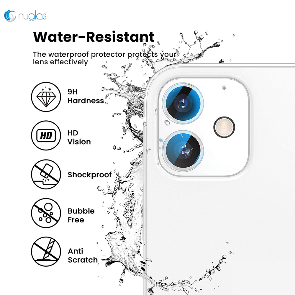 Screen Protector Nuglas Clear Tempered Glass For iPhone XR Camera lens