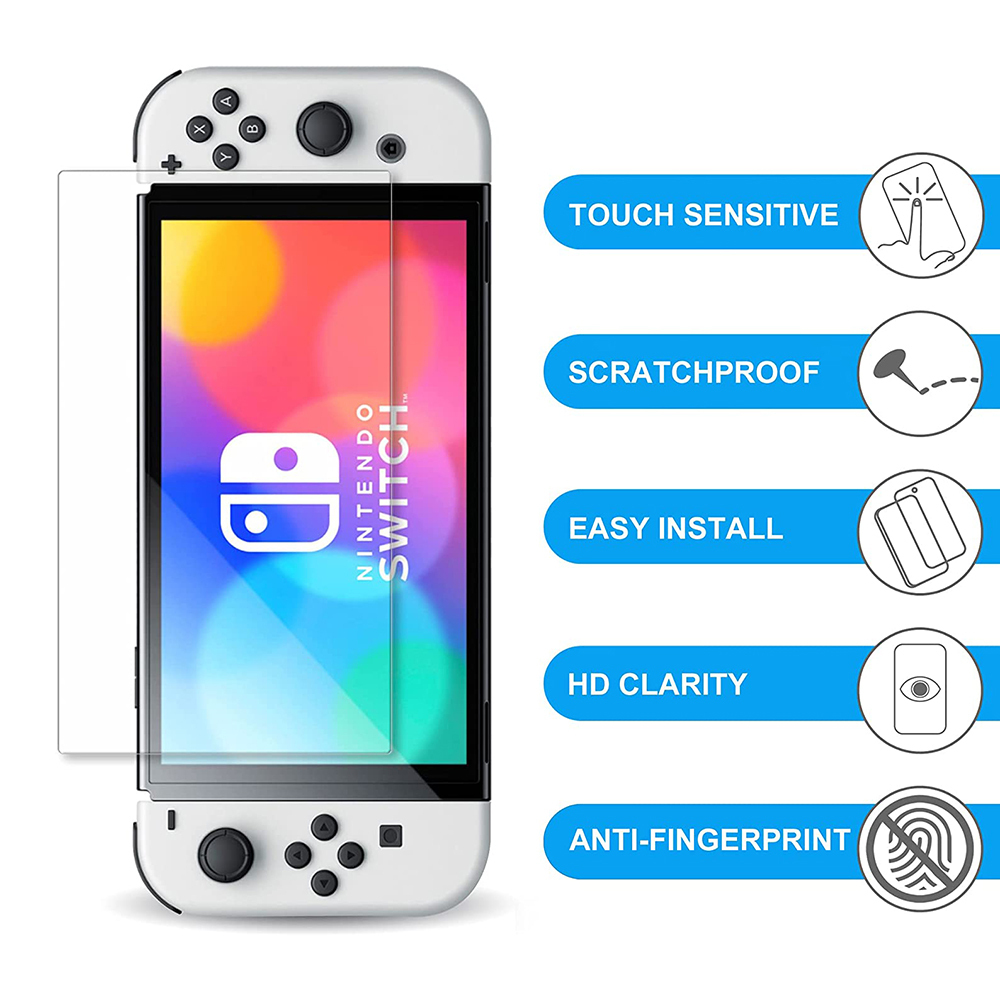 Screen Protector  Tempered Clear Glass For Nintendo Switch&Nintendo Switch -OLED