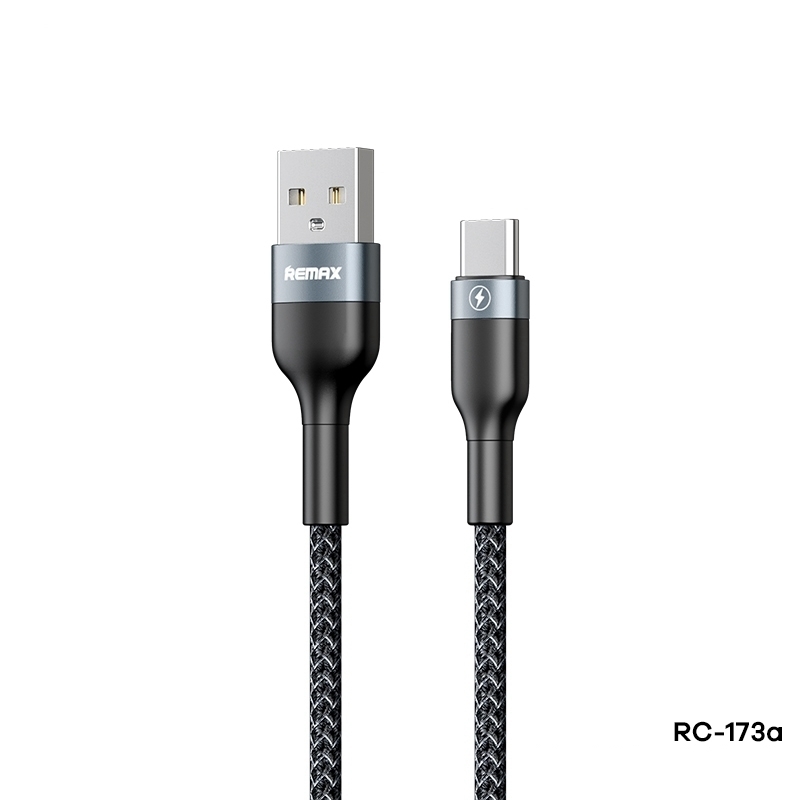 Phone Charging Cable Remax Type-C 5A Fast Charging Data Samsung Huawei Black