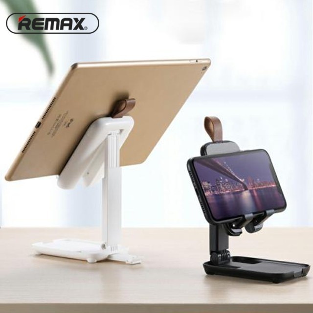 Desktop Stand REMAX Multifunctional Mini Telescopic Folding For Phone Pad  Black