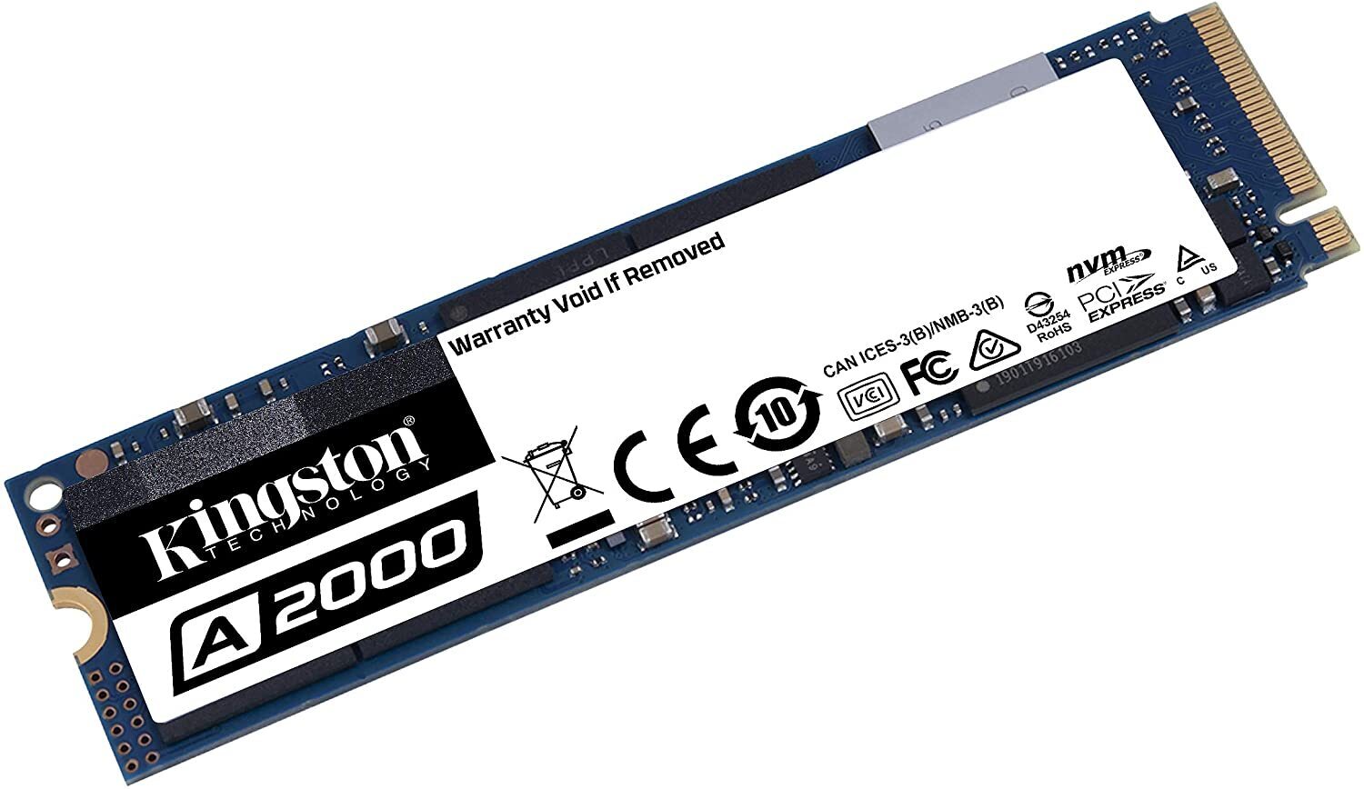 SSD NVME Kingston 250GB A2000 M.2 2280 PCI Nvme Internal SSD SA2000M8/1000G up to 2000MB/s
