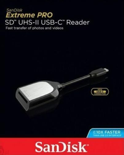 SanDisk SD Card Reader Extreme Pro SD UHS-II Type-C Reader Memory Card USB-C Card Reader SDDR-409