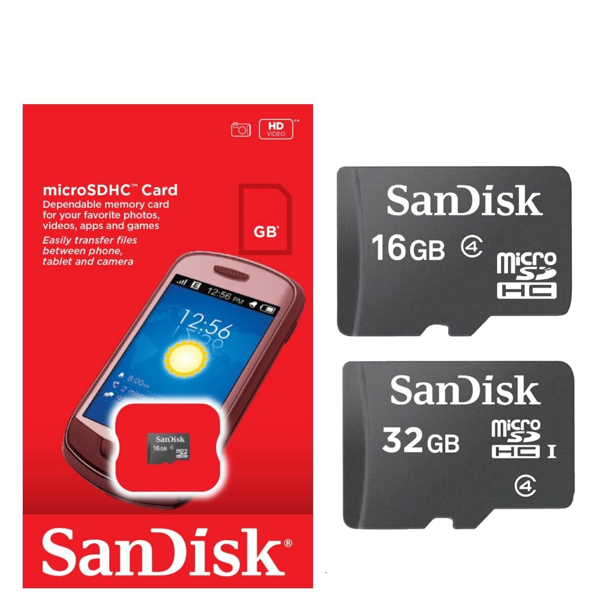 Pcc Memory Card Micro SD Card SanDisk Class 4 16GB 32GB Camera Tab PC Memory Card SDSDQM