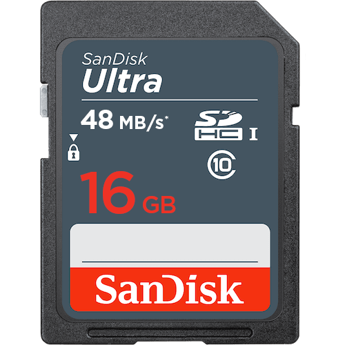 SanDisk Ultra 16GB SD Card SDHC UHS-I 48MB/s Camera DSLR Memory Card Full HD Video