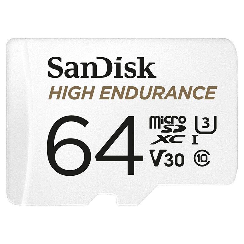 SanDisk 64GB High Endurance Micro SD SDXC Dash Camera Surveillance Body Cam TF Memory