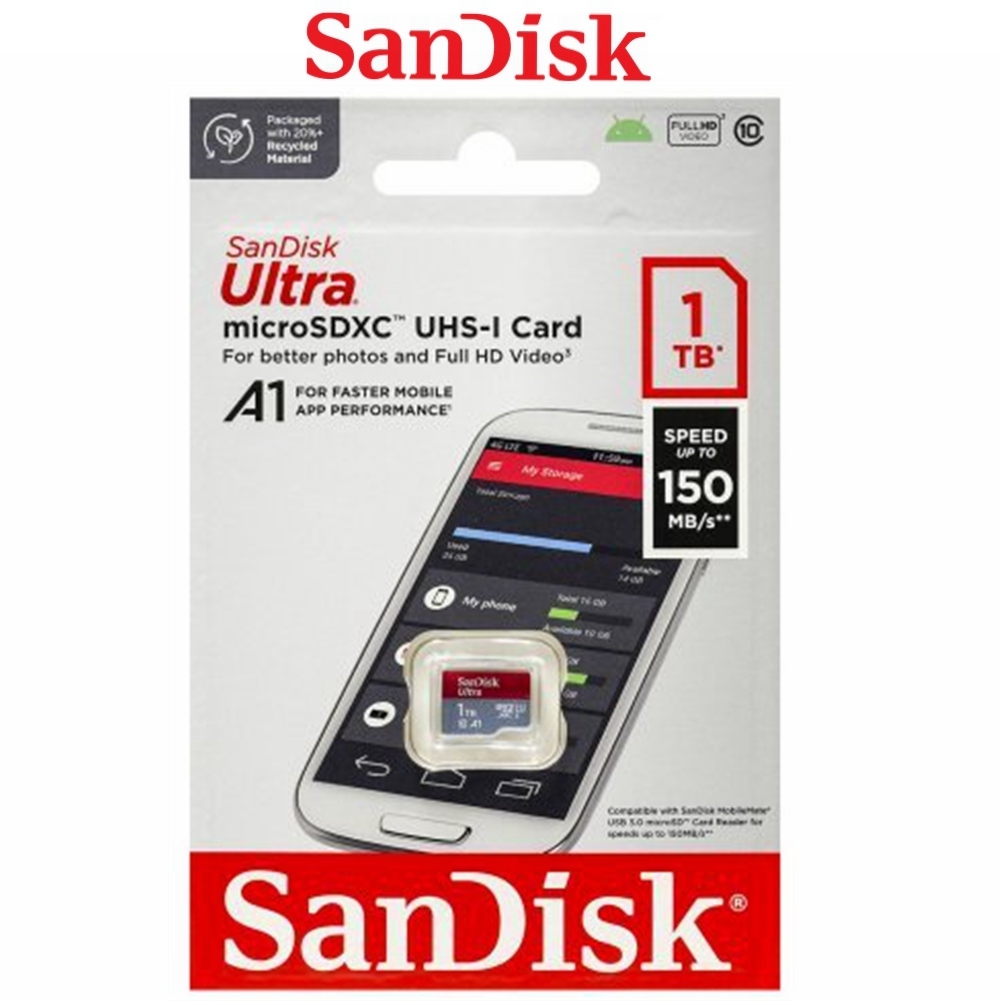Micro SD Card SanDisk 1TB Ultra Class10 Mobile Phone Card 150MB/s