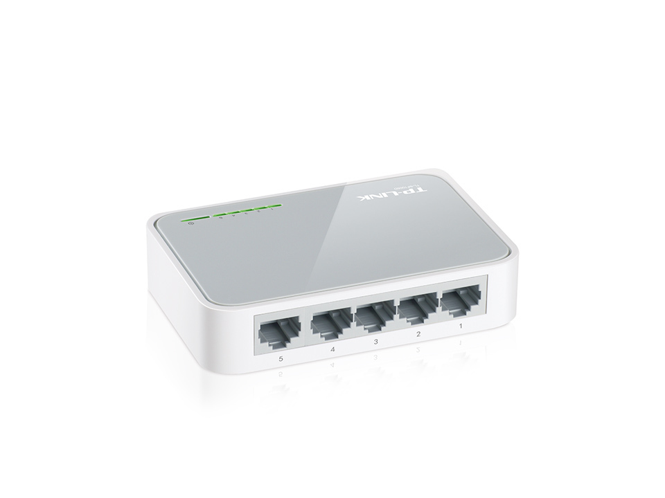 Network Ethernet Switch Hub TP-Link 5 Port 10/100Mbps  Desktop Switch TL-SF1005D