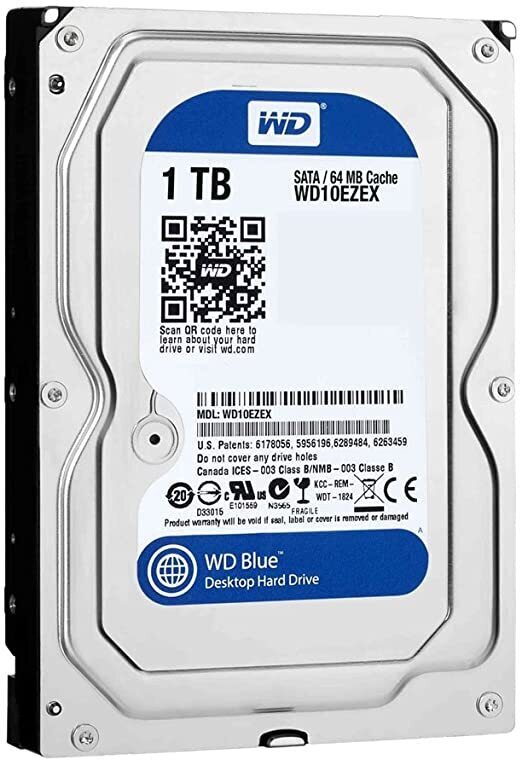 WD Blue 1TB HDD PC Desktop Hard Disk Drive 7200RPM 3.5" SATA WD10EZEX