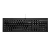 HP Keyboard USB Wired Keyboard 125 266C9AA Compatible with Windows 10, Desktop PC, Laptop, Notebook