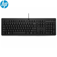 HP Keyboard USB Wired Keyboard 125 266C9AA Compatible with Windows 10, Desktop PC, Laptop, Notebook