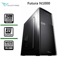 PC Case Alcatroz Futura N1000 ATX Case Black With Magnum Pro 225 Power Supply