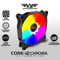 Gaming PC Cooling Fan Armaggeddon CORE-12 CHROMA LED 120mm