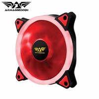 Gaming PC Cooling Fan Armaggeddon Scarlet Saber 120mm Red LED Case Fan