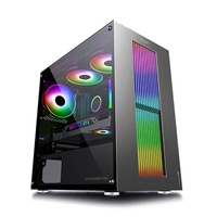 PC Case Armaggeddon Tron VII Tempered Glass mATX Gaming Case Black