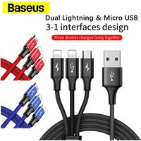 Phone Cable Baseus Rapid Series Fast Charging Type-C 3 in 1 Micro Lightning Type-C 