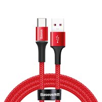 Phone Cable Baseus Halo data HW flash charge cable USB For Type-C 40W 1m Red